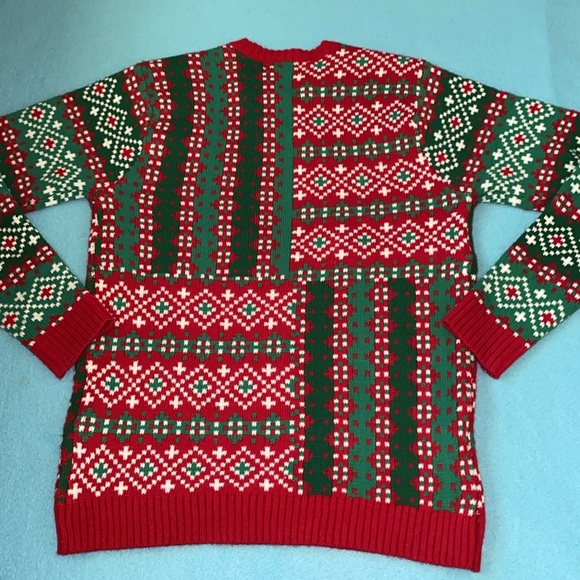 BLIZZARD BAY 3D ugly Christmas sweater Santa bodybuilder long sleeve size M - Picture 2 of 9